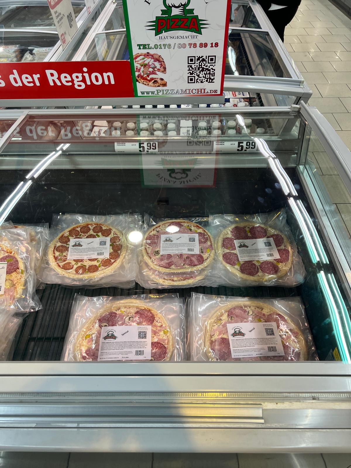 Pizza zum Selbstbacken bei Pizza Michl