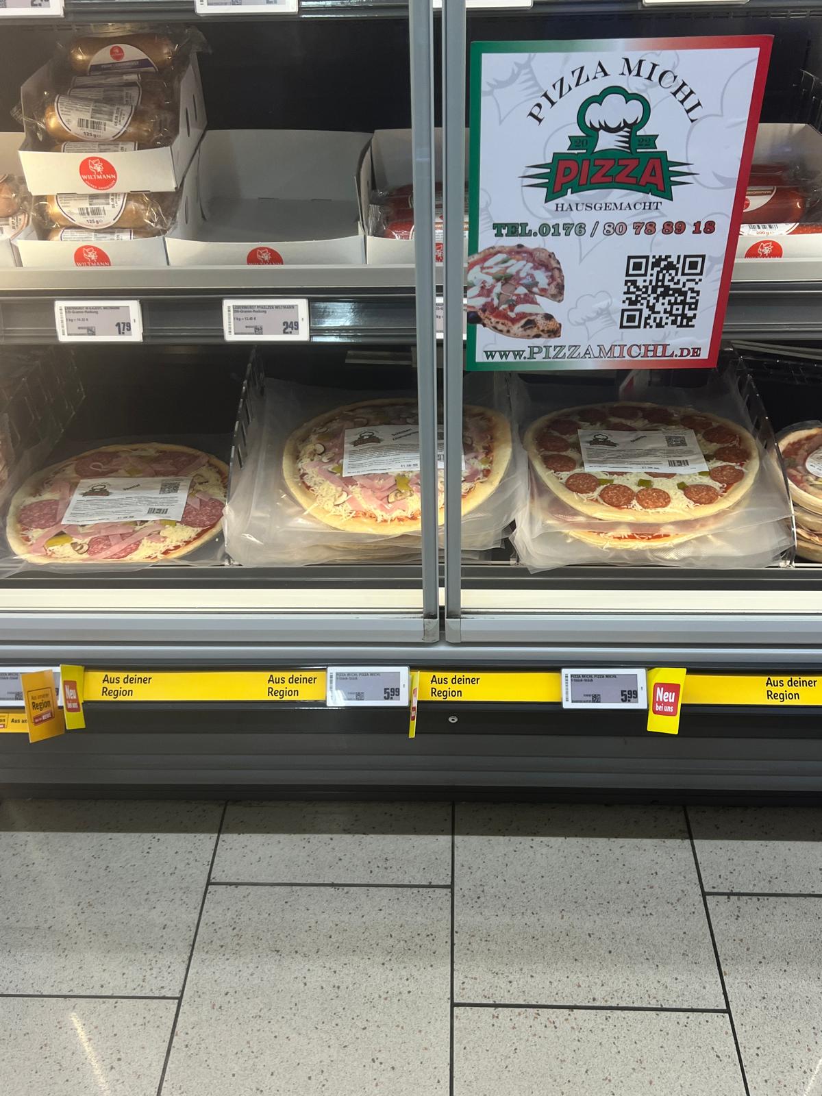 Pizza zum Selbstbacken bei Pizza Michl